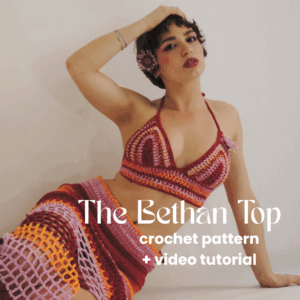 The Bethan Top - Crochet Pattern [PDF + video tutorial]