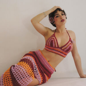 Maxi Beach Skirt (Crocheted & Knitted)