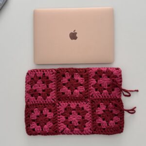 Patterned Crochet Laptop Case